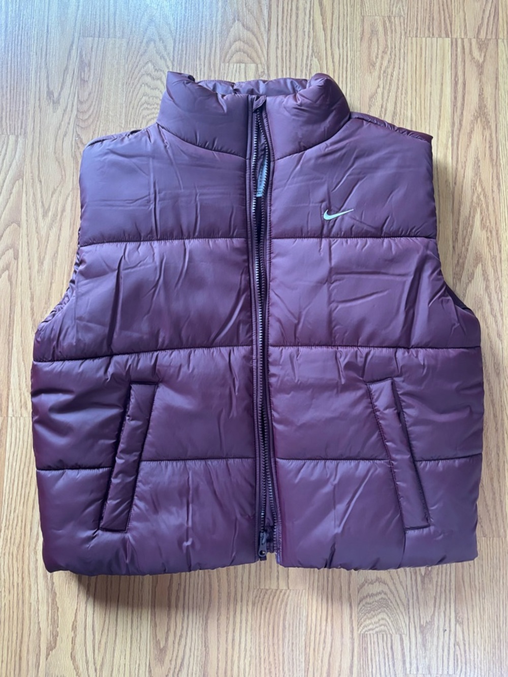 NEW NIKE Purple puffer vest